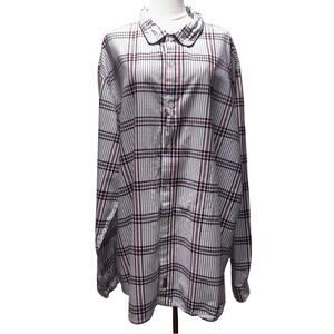 Lrg Woven Long Sleeve Button Down Shirt Size 4XL